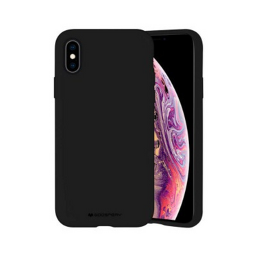 iPhone XS Compatible Case Cover With Premium Silicon - Black